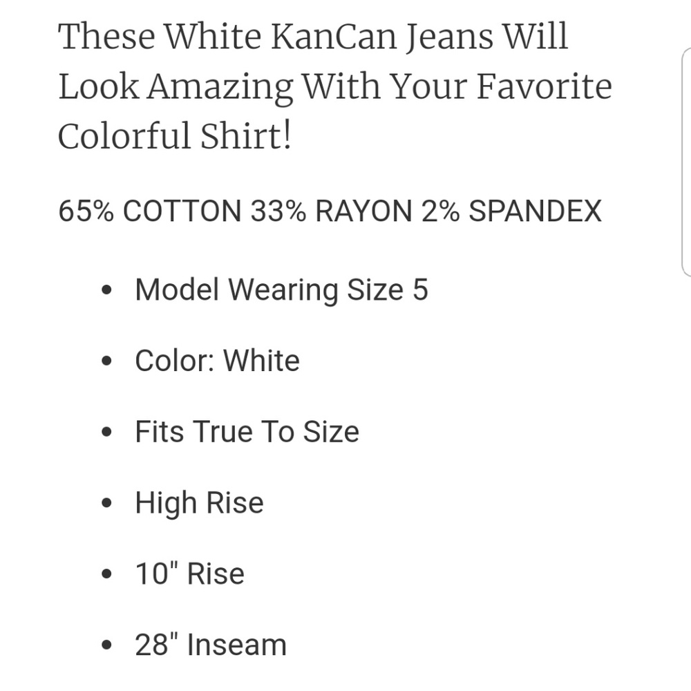 White Jeans - Picture 3 of 3